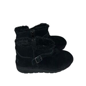 UGG Black Suede Ankle Booties